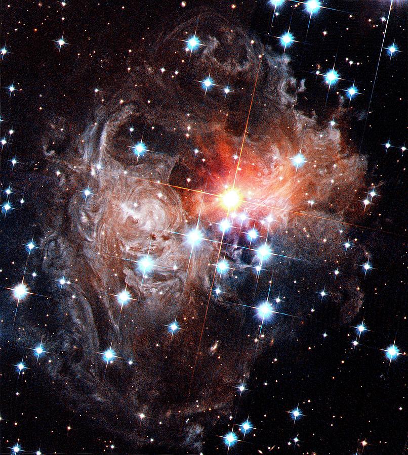 Light Echoes Around Star V838 Monocerotis Photograph by H. Bondnasaesastsci
