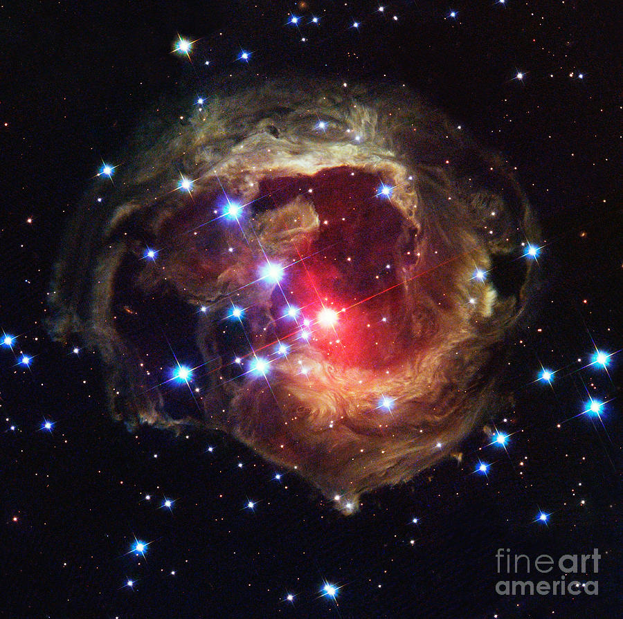 Light Echoes Around V838 Monocerotis Photograph by Science Source