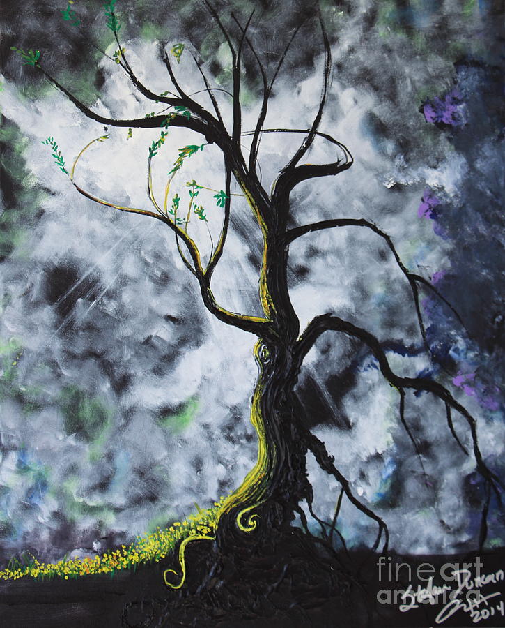 Light Embracing The Cumbee Tree Painting by Stefan Duncan