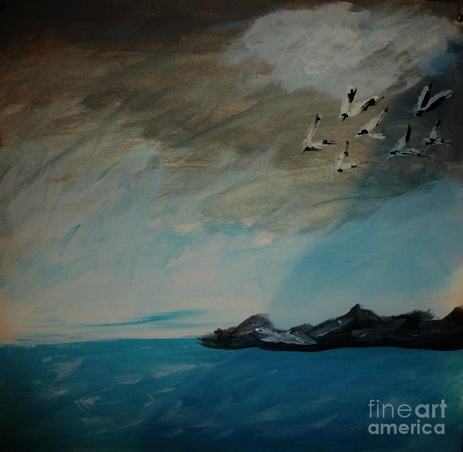 Bird Painting - Light From the Heavens by Marie Bulger
