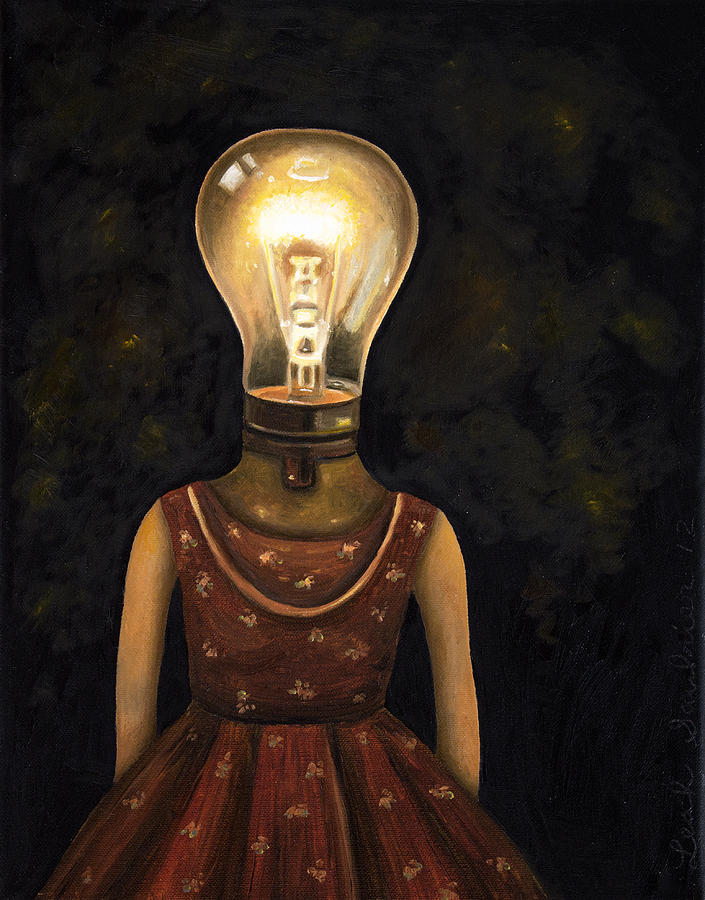 Surrealism Painting - Light Headed by Leah Saulnier The Painting Maniac