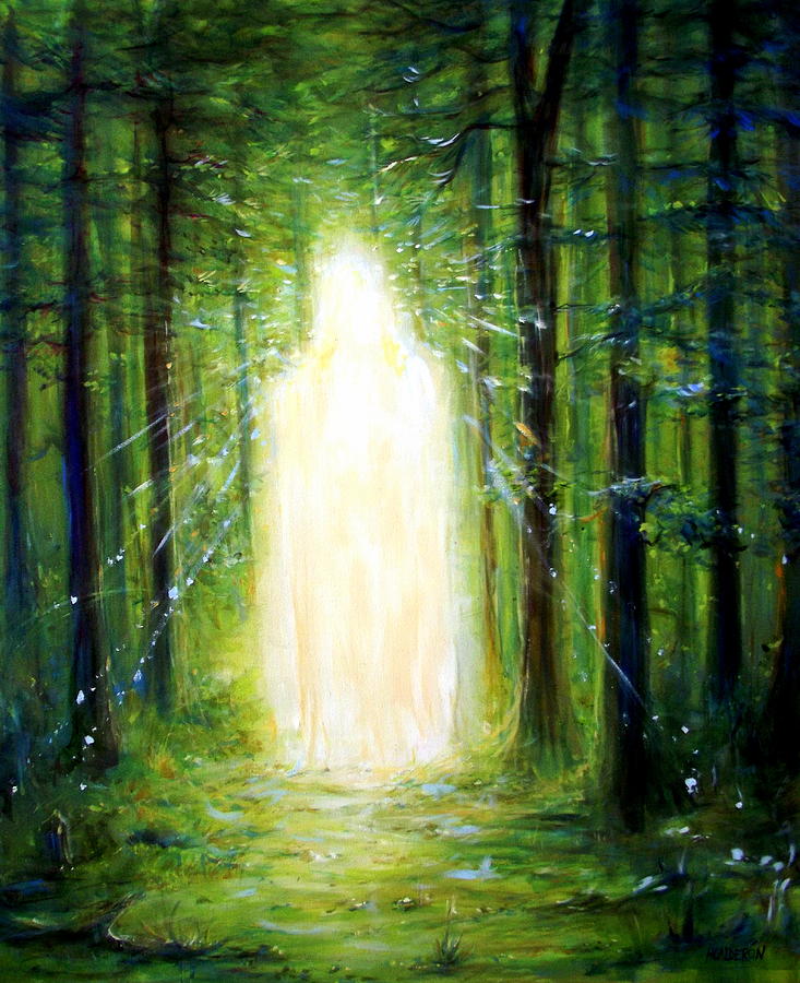 Light in the Garden Painting by Heather Calderon