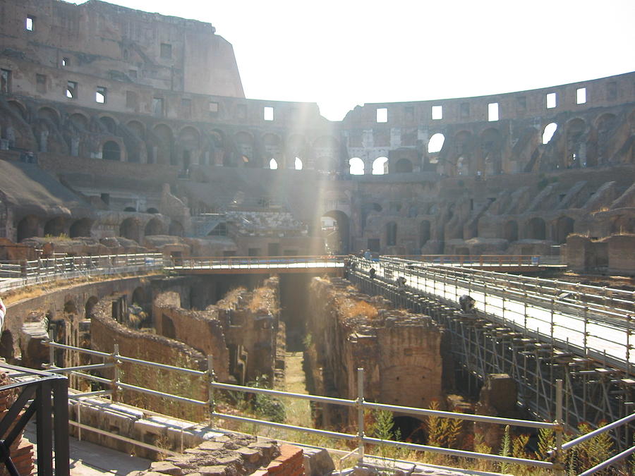 Light inside the Colosseum  Photograph by Angela Bushman