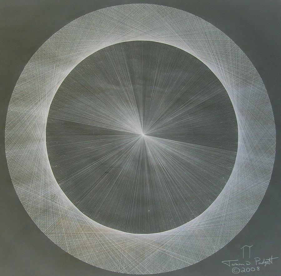 Light is Pi  The shape of Pi Drawing by Jason Padgett