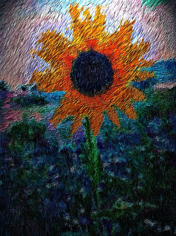 Sunflower Photograph - Light Me Up by Lisa Holland-Gillem