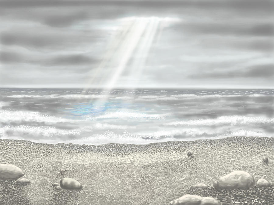 Light on the sea Painting by Veronica Minozzi