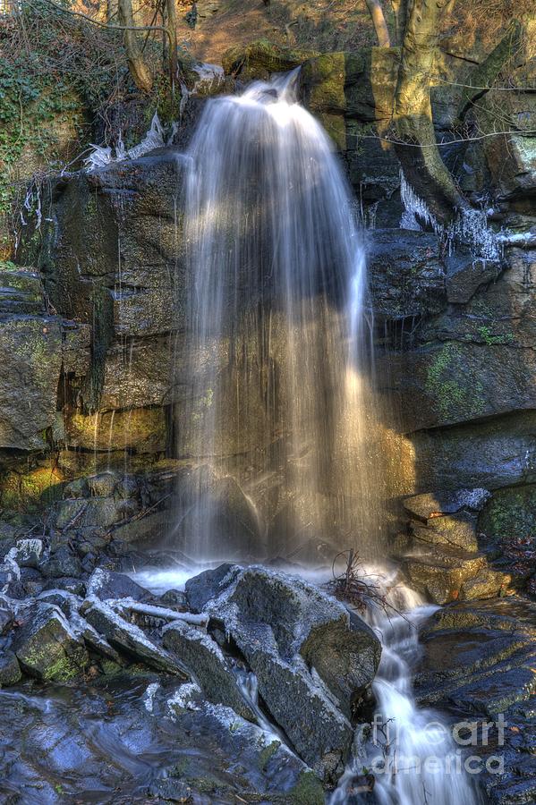 Light On The Waterfall Photograph by David Birchall