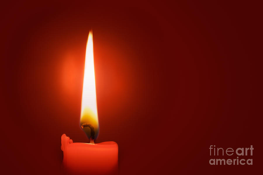Winter Photograph - Light one candle by Jo Ann Snover