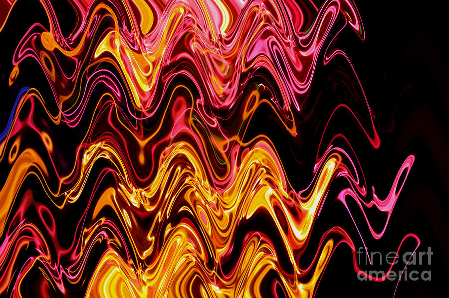 Abstract Photograph - Light painting 2 by Delphimages Photo Creations
