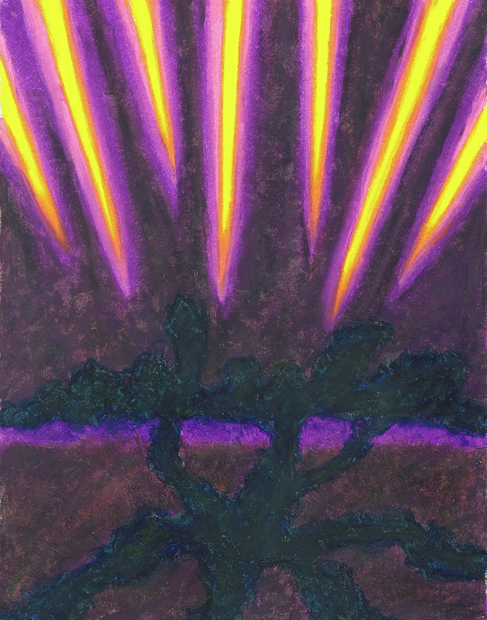 Light Penetrates the Gloom Painting by Carrie MaKenna