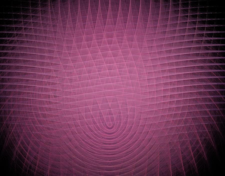Light Pink Fractal Background Painting by Bruce Nutting