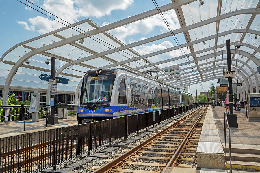 Light Rail Transit System Photograph by Jim West/science Photo Library
