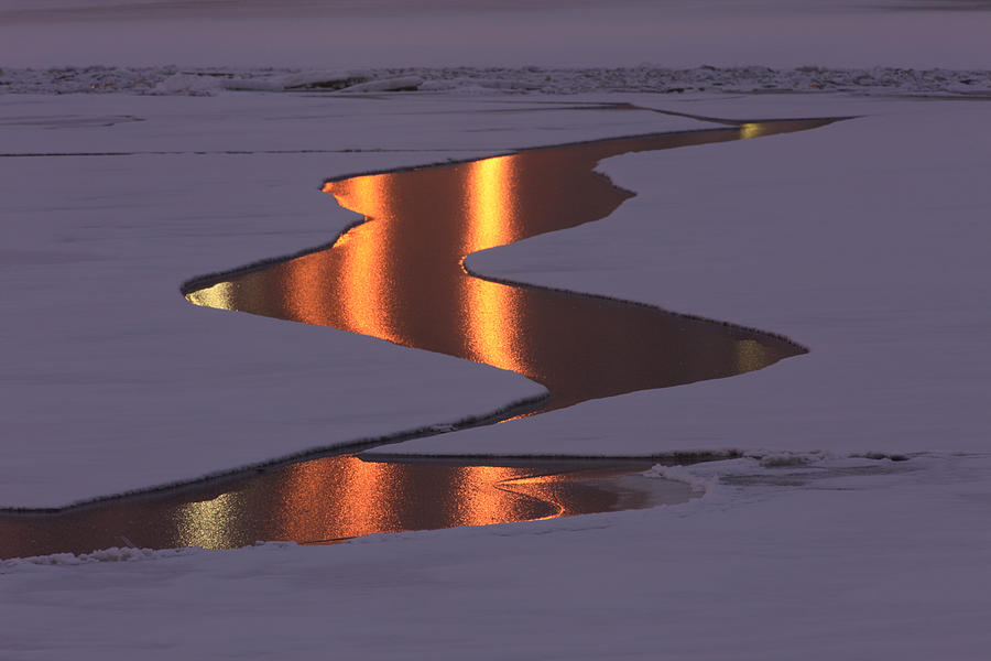 Light reflections and ice floes Photograph by Ulrich Kunst And Bettina Scheidulin
