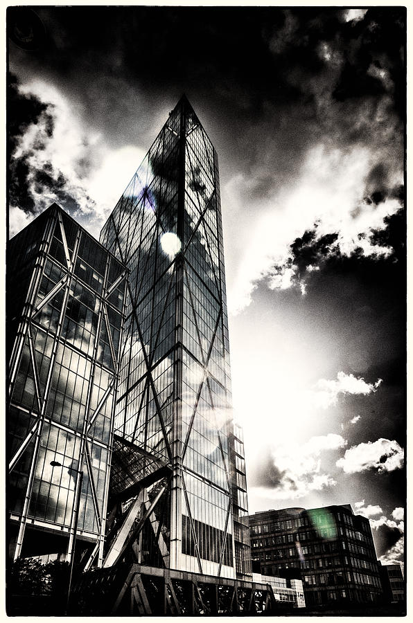 Light Reflectors on London Glass Towers Photograph by Lenny Carter