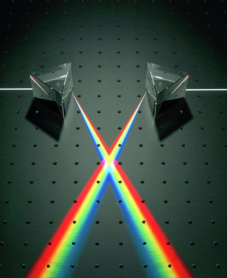 Light Refraction Photograph by David Parker/science Photo Library