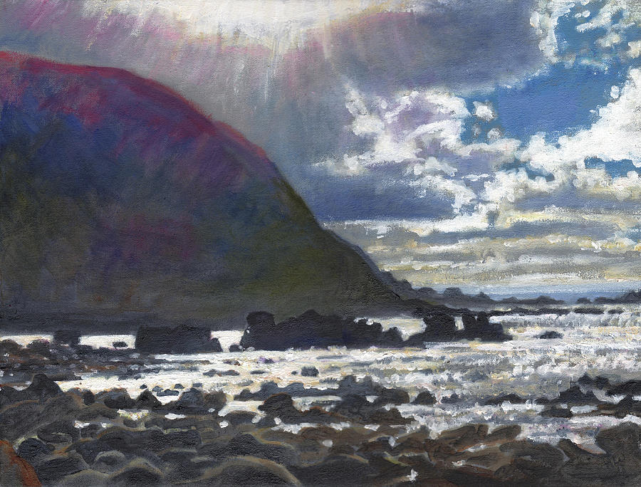 Sea Painting - Light rolling in by Helen White Sea Painting - Light rolling in by Helen White