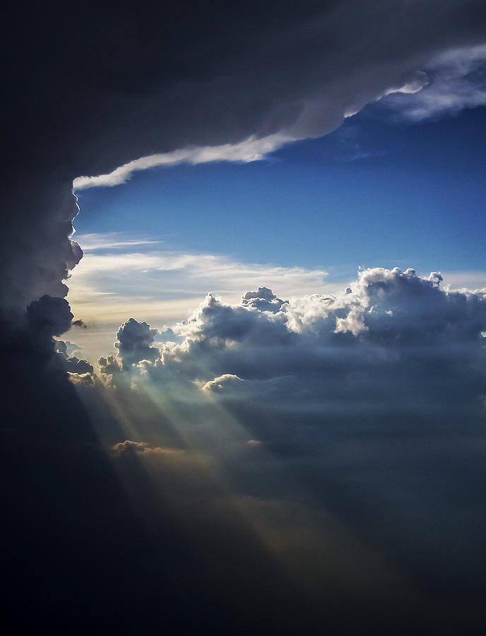 Light Shafts From Thunderstorm II Photograph