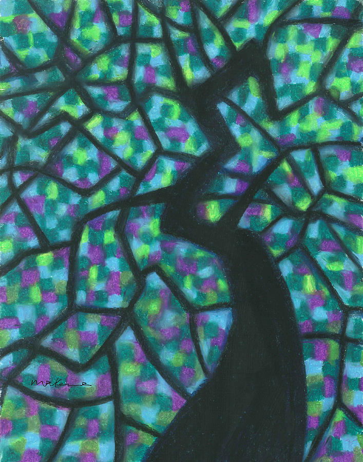Light Shining Through Leaves Painting by Carrie MaKenna