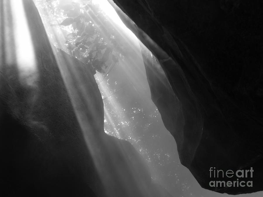 Light Stream Through Cave Photograph by Robin Pedrero