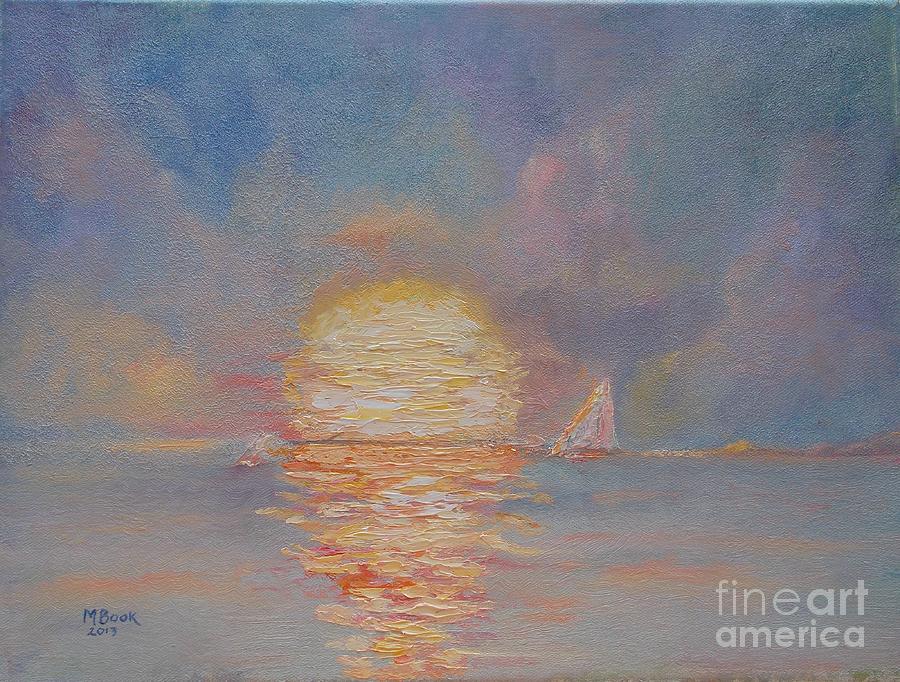 Light Sunset Painting by Marlene Book