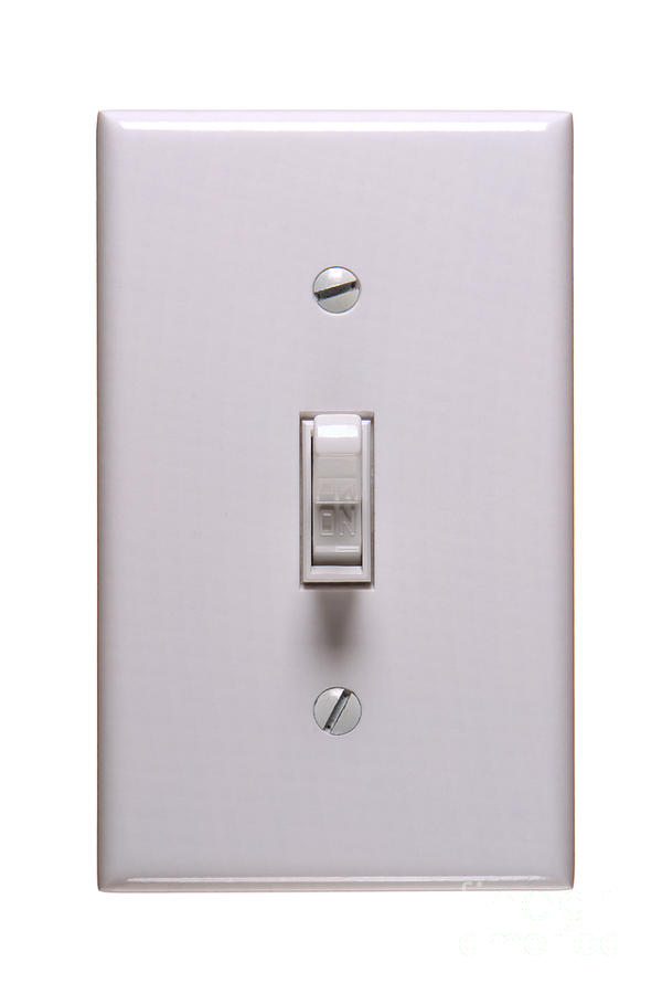Switch Photograph - Light Switch ON by Olivier Le Queinec