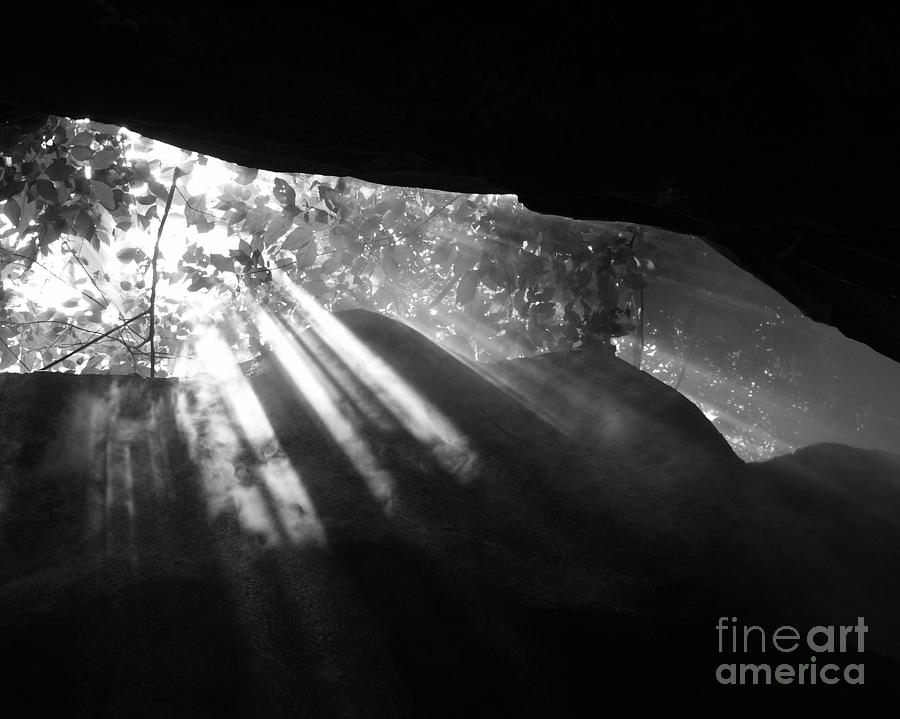 Light Through Mist in Cave Photograph by Robin Pedrero