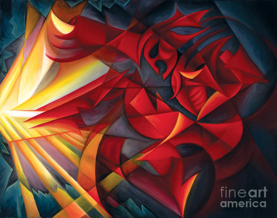 Abstract Painting - Light Warrior by Tiffany Davis-Rustam