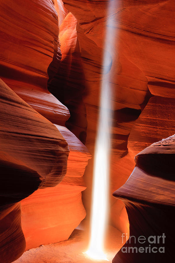 Lightbeams in Upper Antelope Canyon Photograph by Henk Meijer Photography