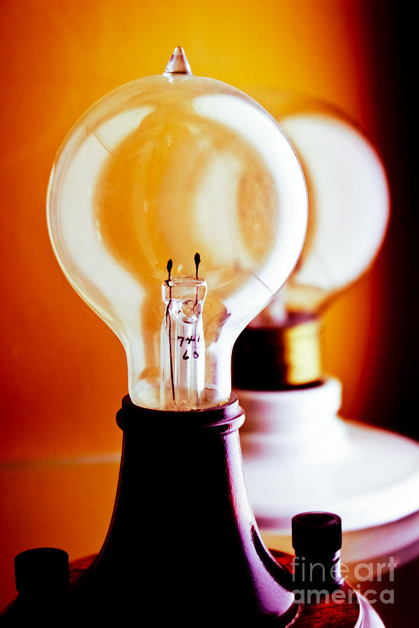 Vintage Light Bulbs Photograph by Colleen Kammerer