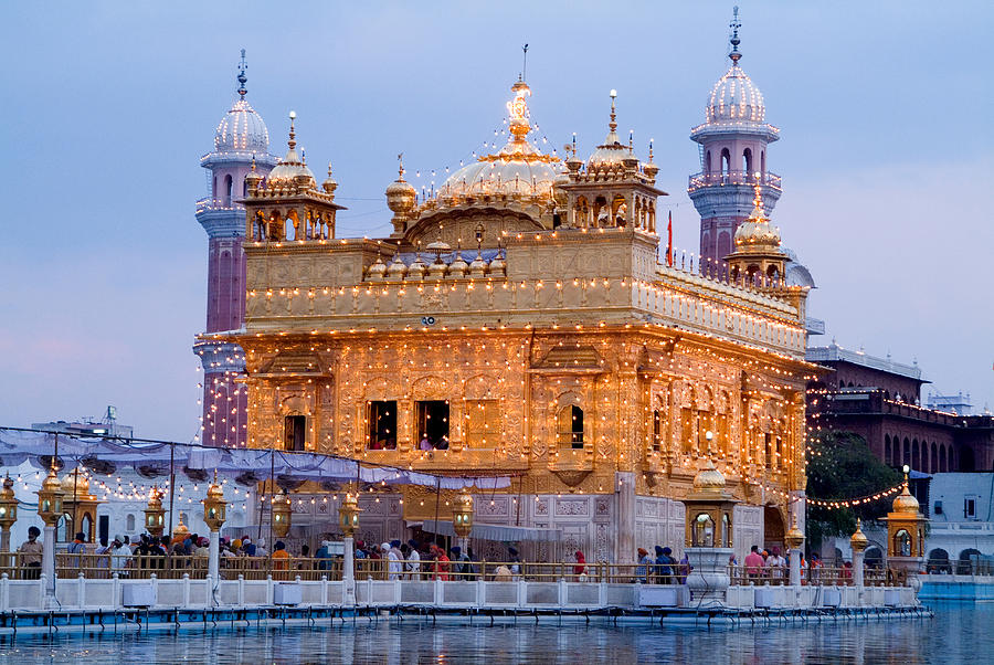 Lighted Golden Temple Photograph by Devinder Sangha - Fine Art America