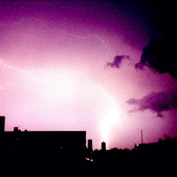 Lightening Photograph - #lightening Captured From The #roof Of by Joshua Pearson