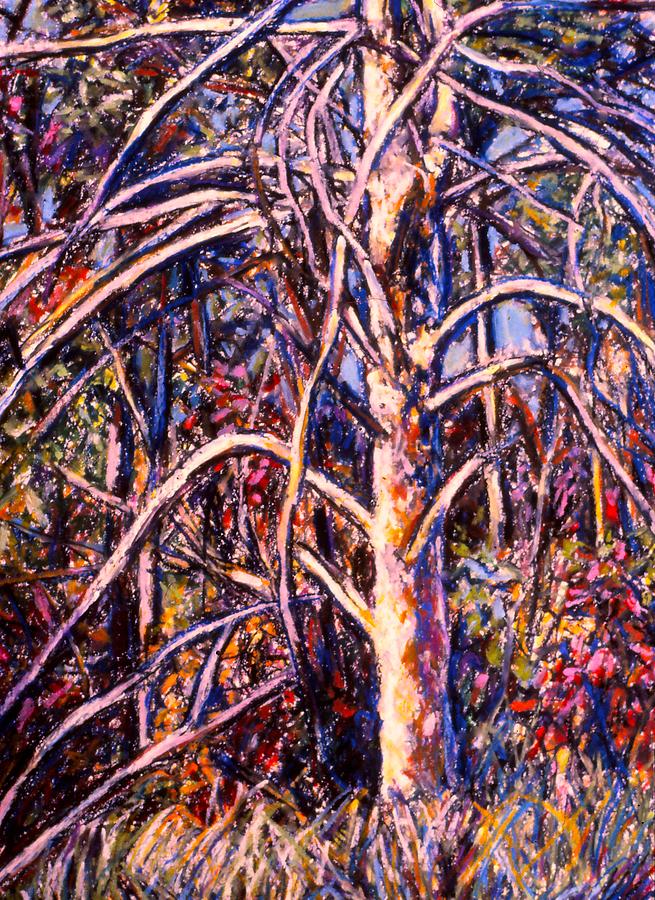 Lightening Struck Tree Painting by Kendall Kessler