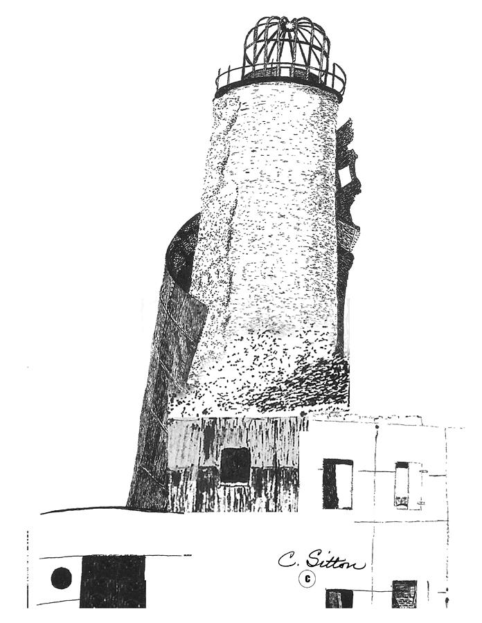 Lighthouse 3 Drawing by C Sitton