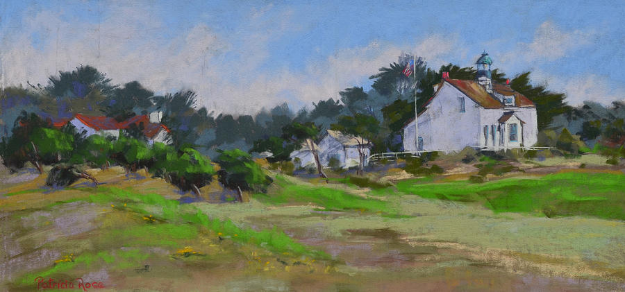 Lighthouse Afternoon Vista Pastel by Patricia Rose Ford | Fine Art America