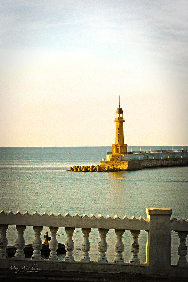 Alexandria Photograph - Lighthouse - Alexandria Egypt by Mary Machare