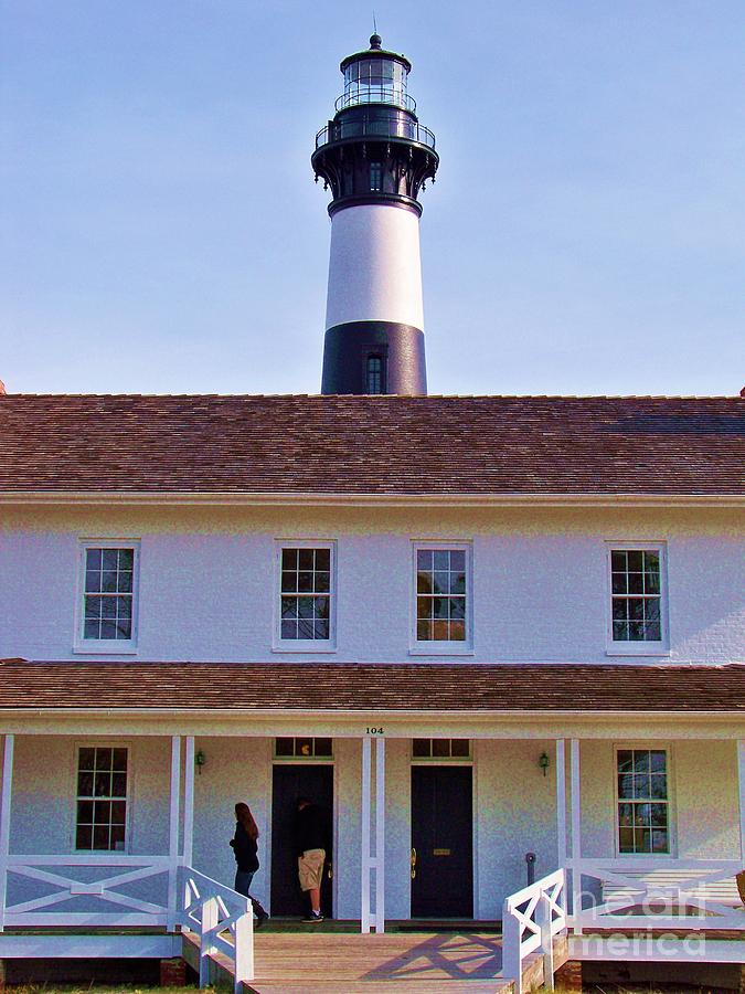 Lighthouse And Keepers House Photograph