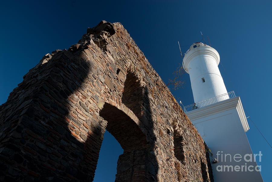 America Photograph - Lighthouse and ruin of the Convento de San Fransisco in Colonia - Uruguay by OUAP Photography America Photograph - Lighthouse and ruin of the Convento de San Fransisco in Colonia - Uruguay by OUAP Photography