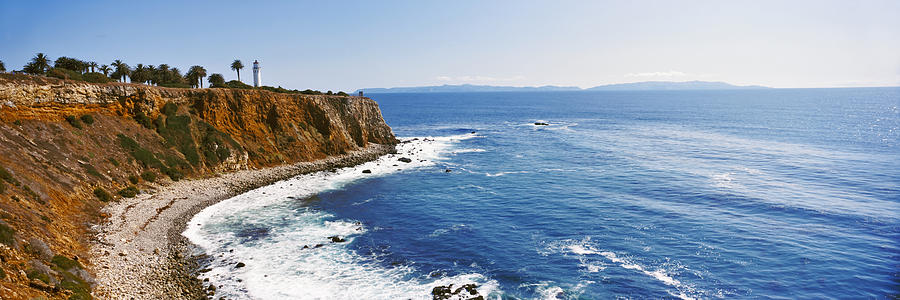 Lighthouse At A Coast, Point Vicente Photograph by Panoramic Images