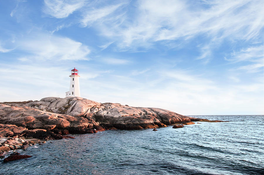 Lighthouse At Peggys Cove Nova Scotia Photograph by Tomeng