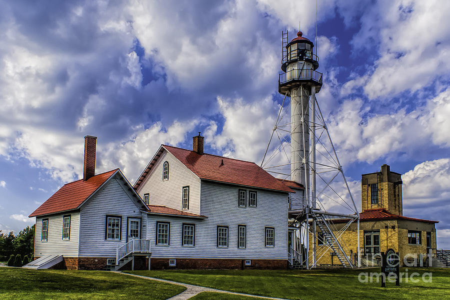 Lighthouse at Whitefish Point Photograph by Nick Zelinsky Jr
