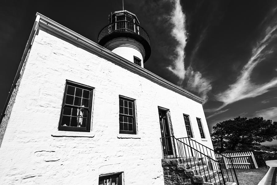 The Old Point Loma Lighthouse Monochrome Photograph by Joseph S Giacalone