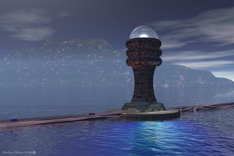 Lighthouse Condos Digital Art by Michael Wimer