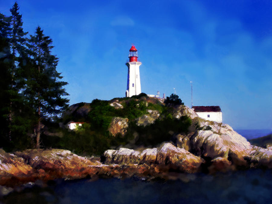 Lighthouse Digital Art by David Blank