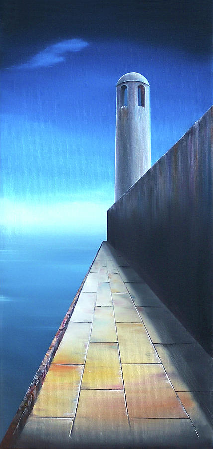 Landscape Painting - Lighthouse by David Fedeli