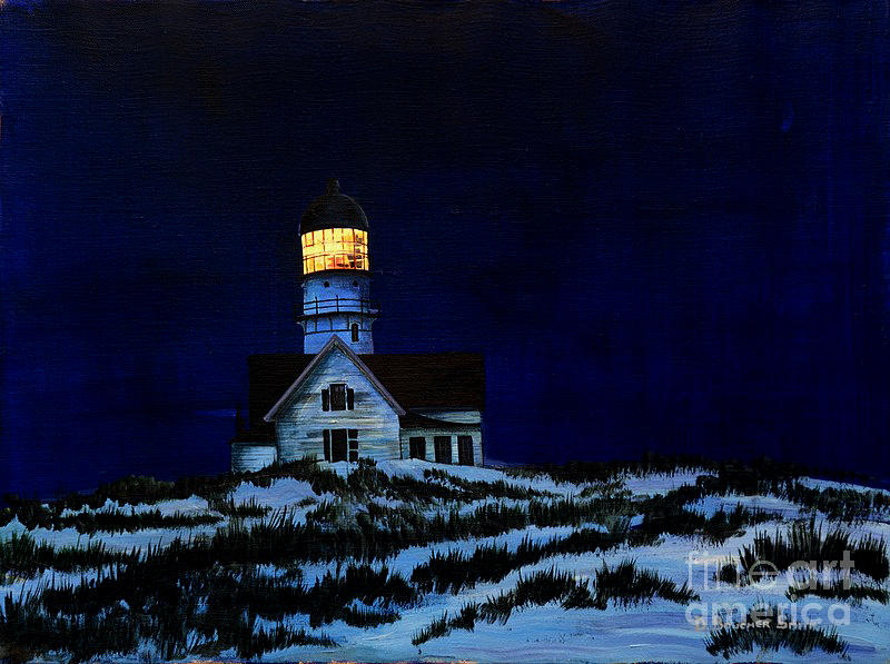 Lighthouse Painting by Deborah Smith