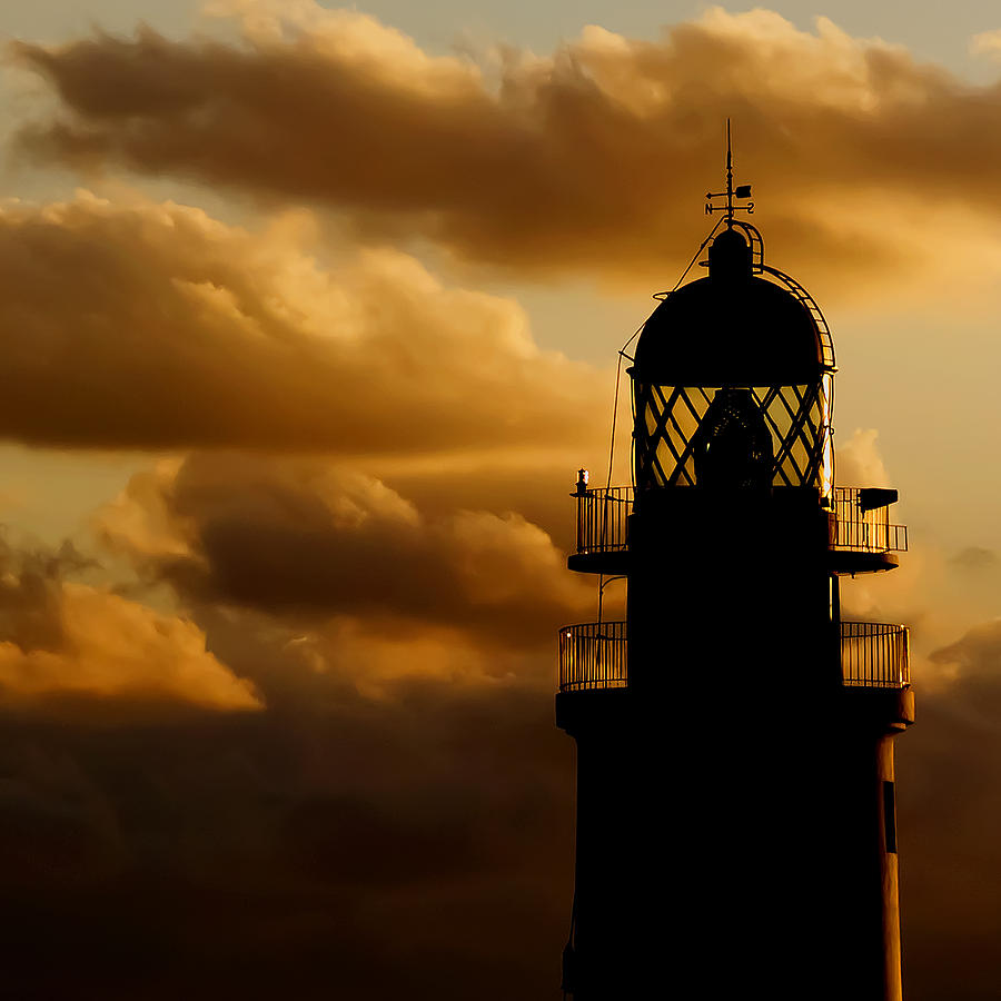 lighthouse dawn in the north coast of Menorca Photograph by Pedro Cardona Llambias