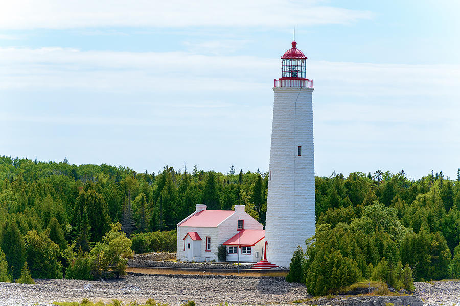 Lighthouse Georgian Bay Ontario Canada Photograph by Marek Poplawski
