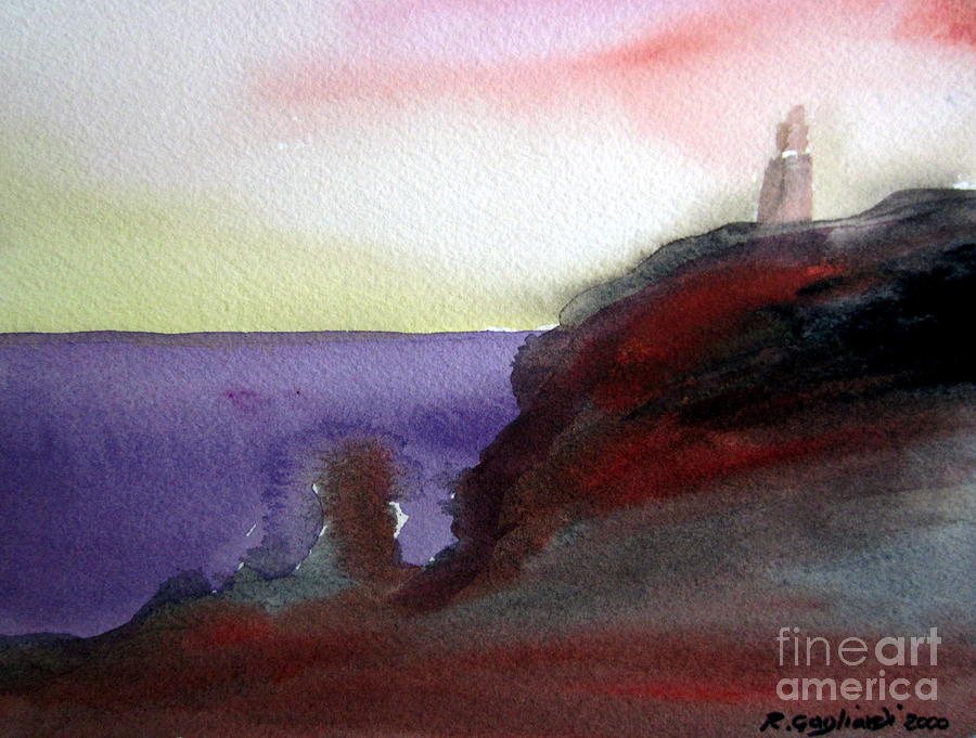 Lighthouse in Australia Painting by Roberto Gagliardi