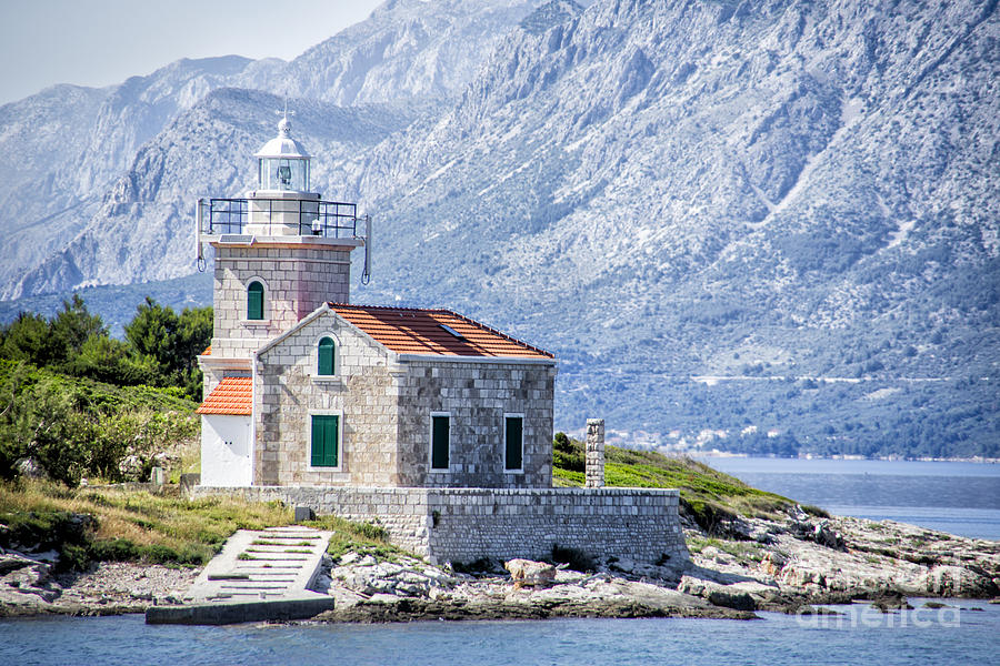 Sucuraj Lighthouse In Croatia Photograph by Timothy Hacker