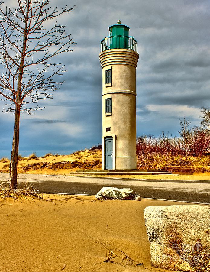 Lighthouse in Empire Photograph by Nick Zelinsky Jr